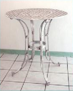 Cast Aluminum Garden Patio Furniture Weave Bar Table